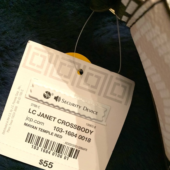 Liz Claiborne NWT LC Janet Crossbody Mayan Temple Red - Picture 10 of 10